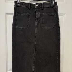 Gap Women's Black Denim Skirt
